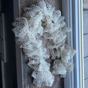 Handmade scarf  with a little sparkle
